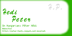 hedi peter business card